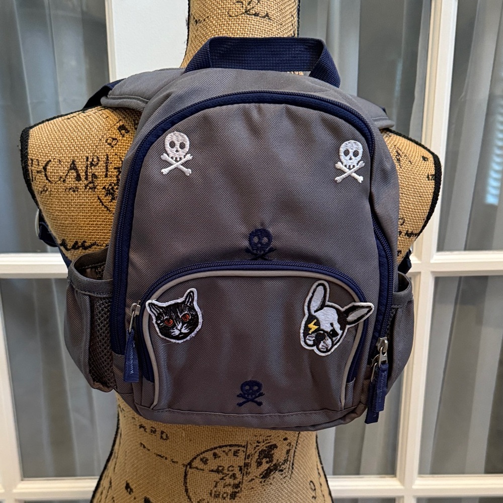 Backpack with Skull and Animal Patches